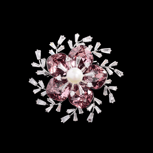 AVELIA Crystal Snowflake Brooch​