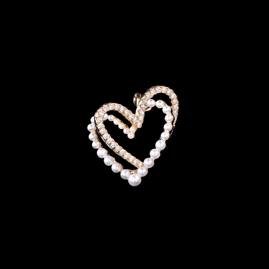 AVELIA Double Heart Brooch