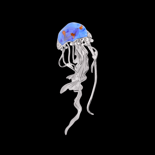AVELIA Enamel Jellyfish Brooch