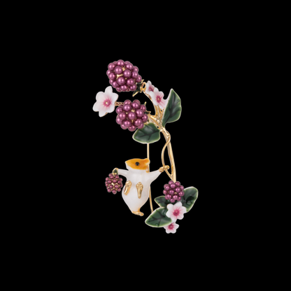 AVELIA Enamel Squirrel Brooch