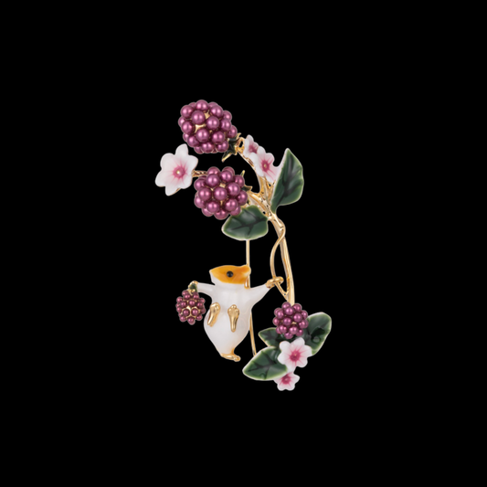 AVELIA Enamel Squirrel Brooch