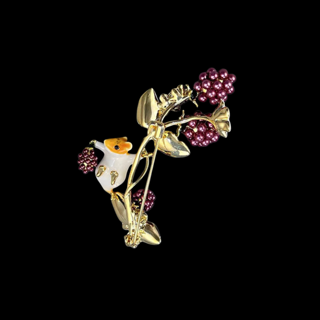 AVELIA Enamel Squirrel Brooch