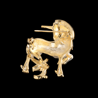 AVELIA Enamel Unicorn Brooch​