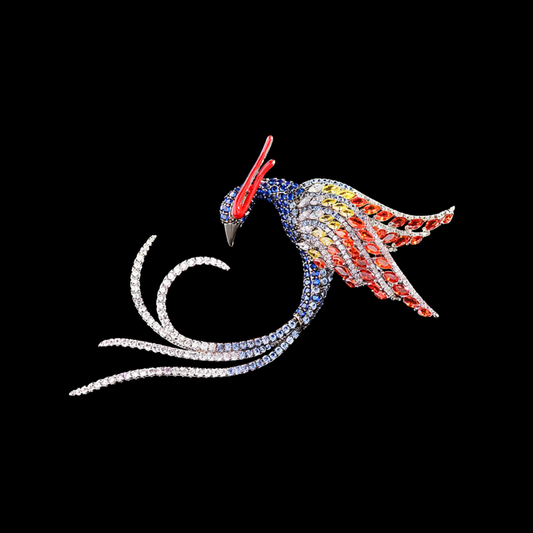 AVELIA Flamewing Phoenix Brooch