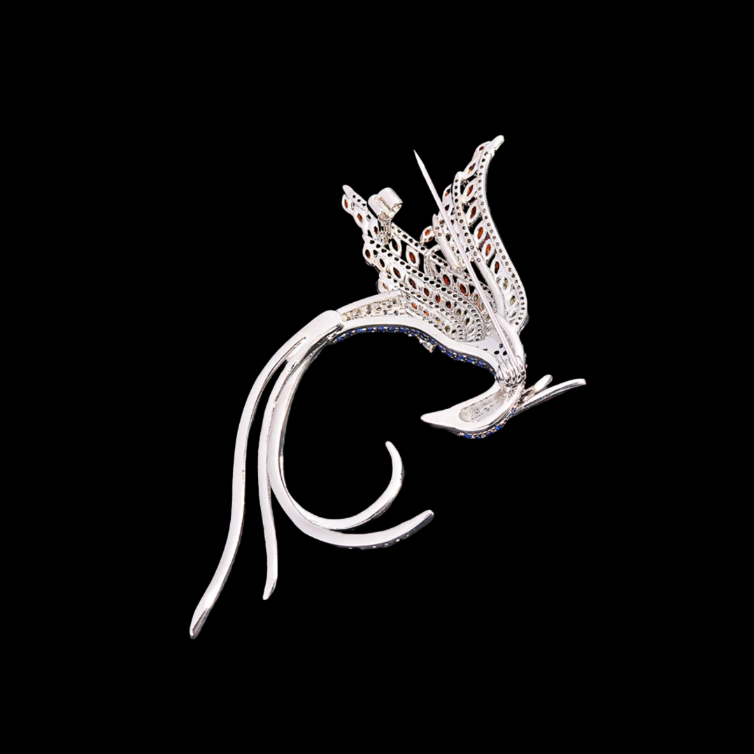 AVELIA Flamewing Phoenix Brooch
