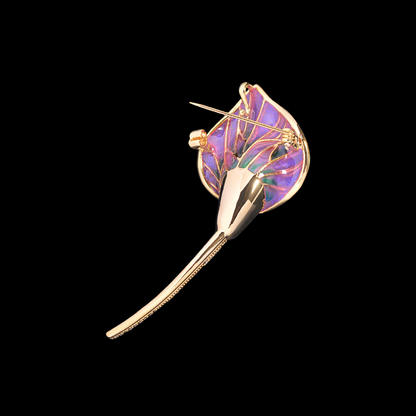 AVELIA Gold Aurora Calla Lily Brooch