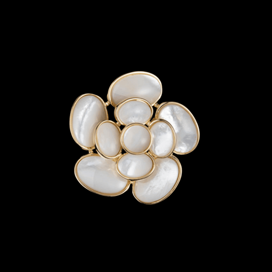 AVELIA Gold Camellia Brooch