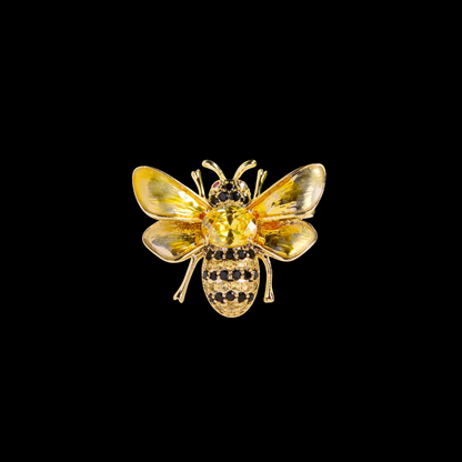 AVELIA Gold Charms Bee Brooch