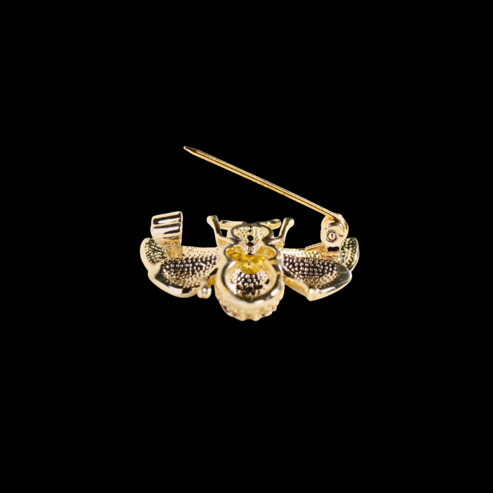 AVELIA Gold Charms Bee Brooch
