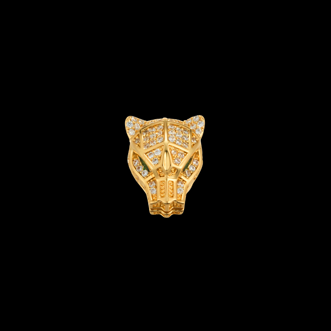 AVELIA Gold Crystal Leopard Brooch