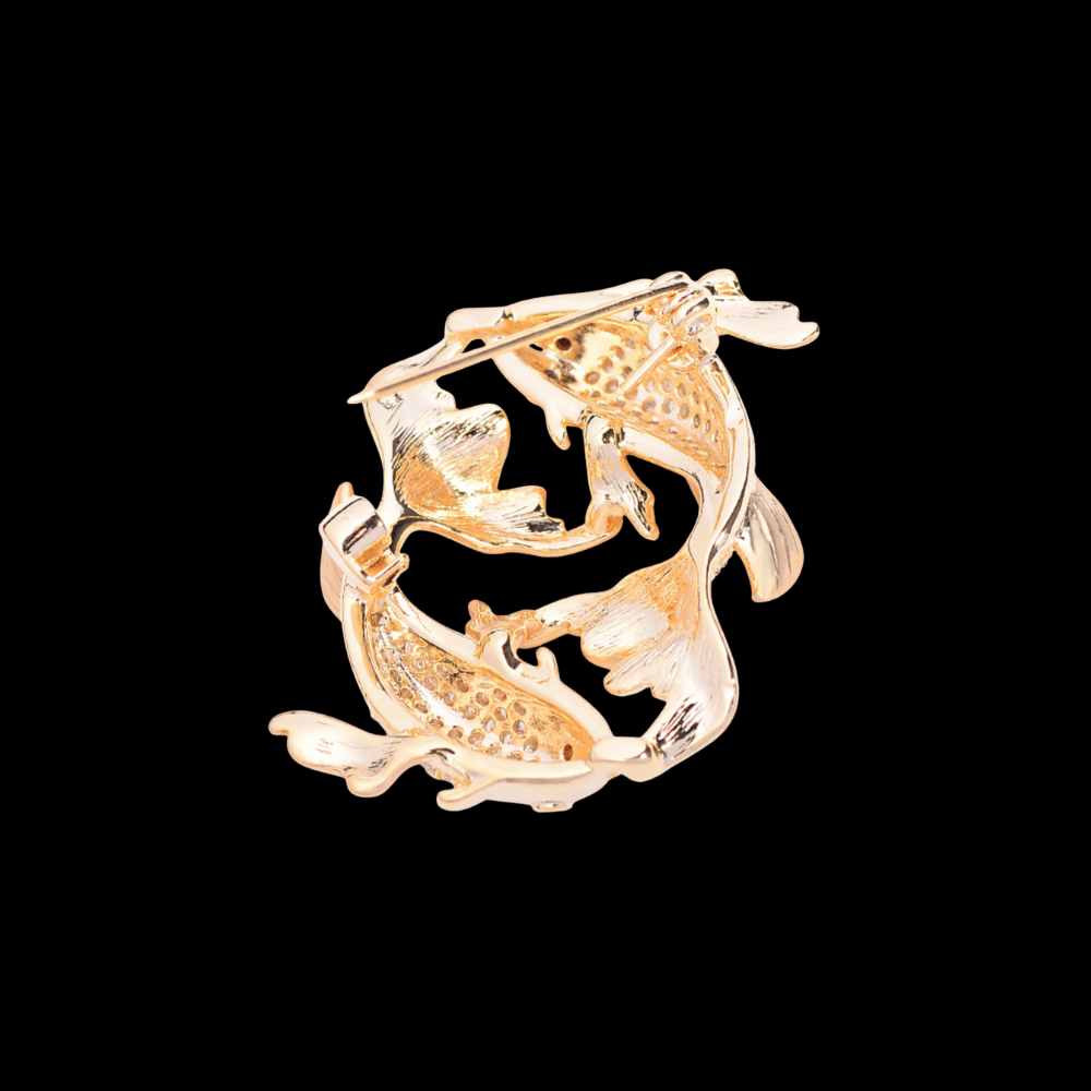 AVELIA Gold Fish Brooch