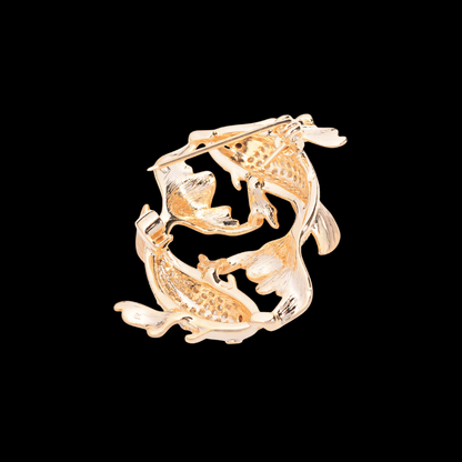 AVELIA Gold Fish Brooch