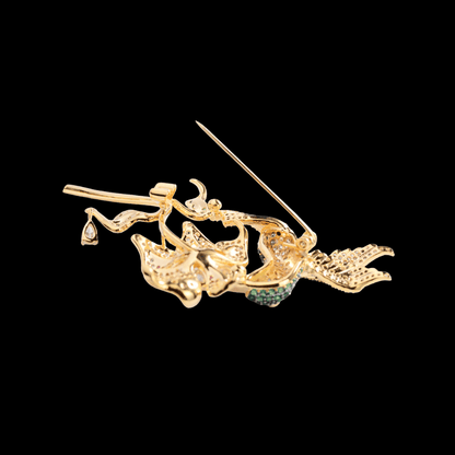 AVELIA Gold Hummingbird Brooch​