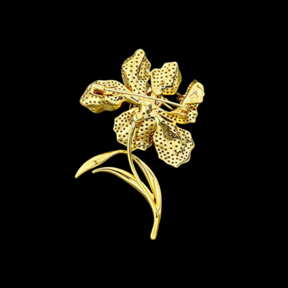 AVELIA Gold Iris Brooch​