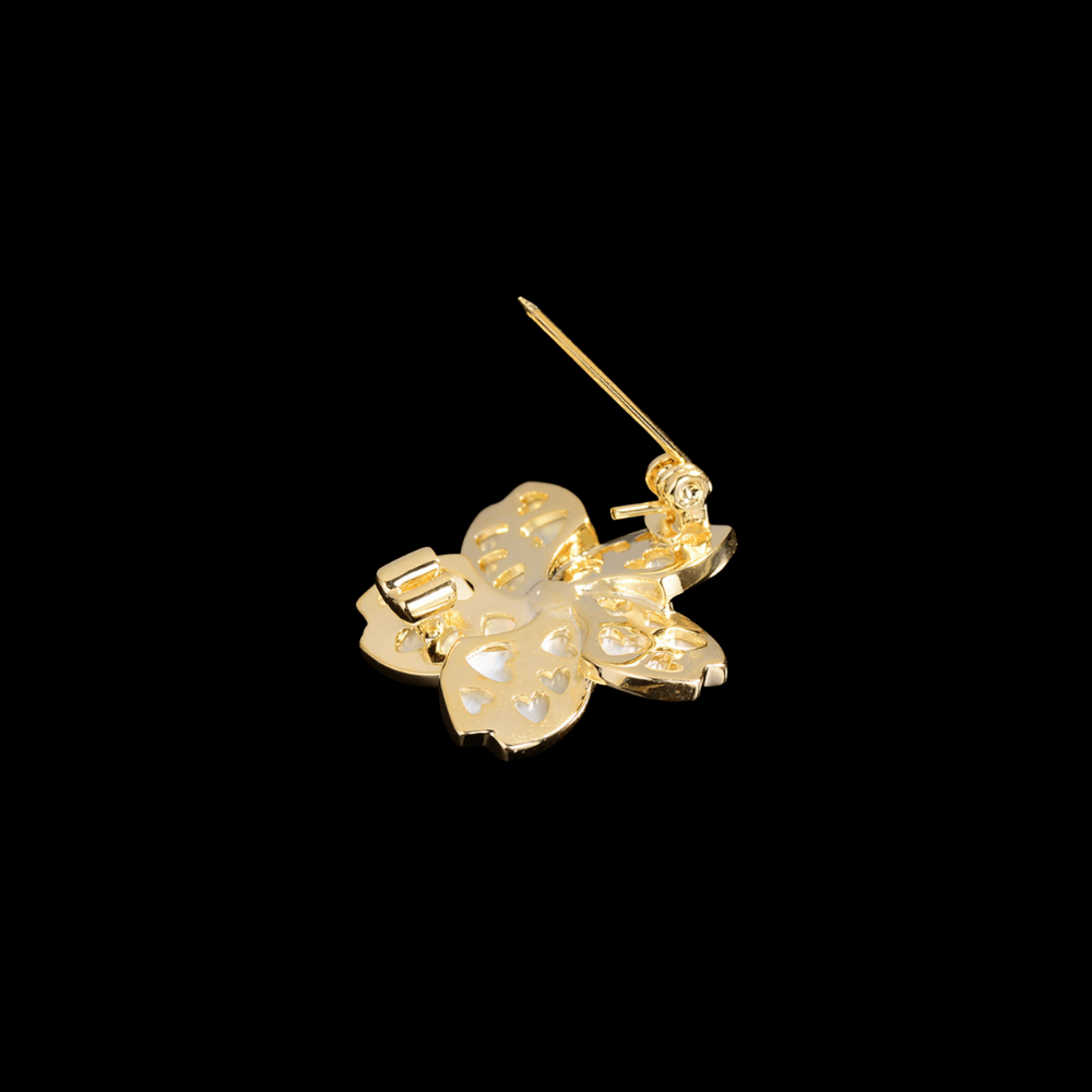 AVELIA Gold Mother of Pearl Cherry Blossom Brooch