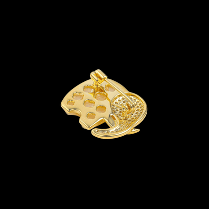 AVELIA Gold Mother of Pearl Elephant Brooch