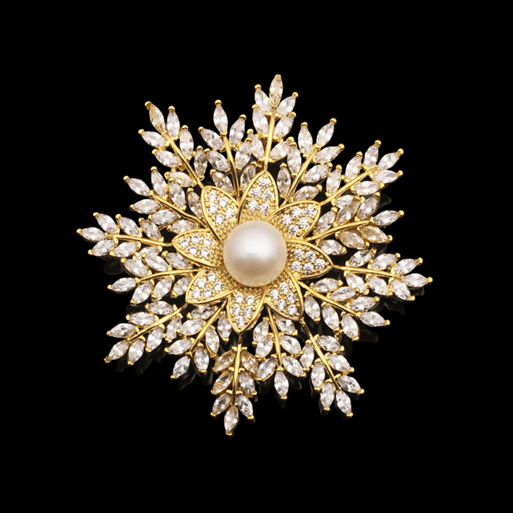 AVELIA Gold Pearl Brooch​