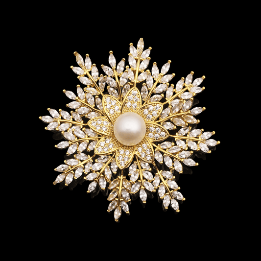 AVELIA Gold Pearl Brooch​