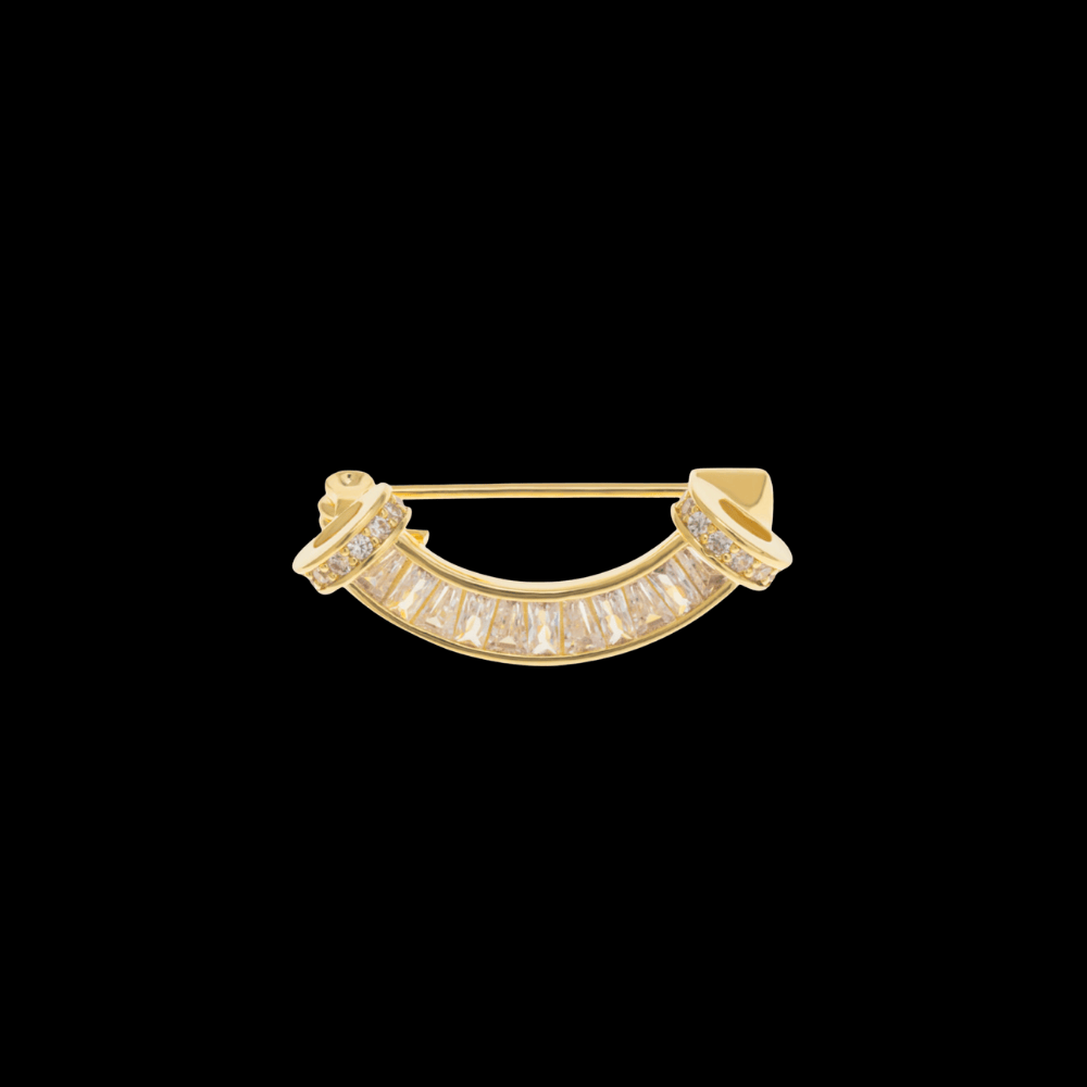AVELIA Gold Safety Pin Brooch​