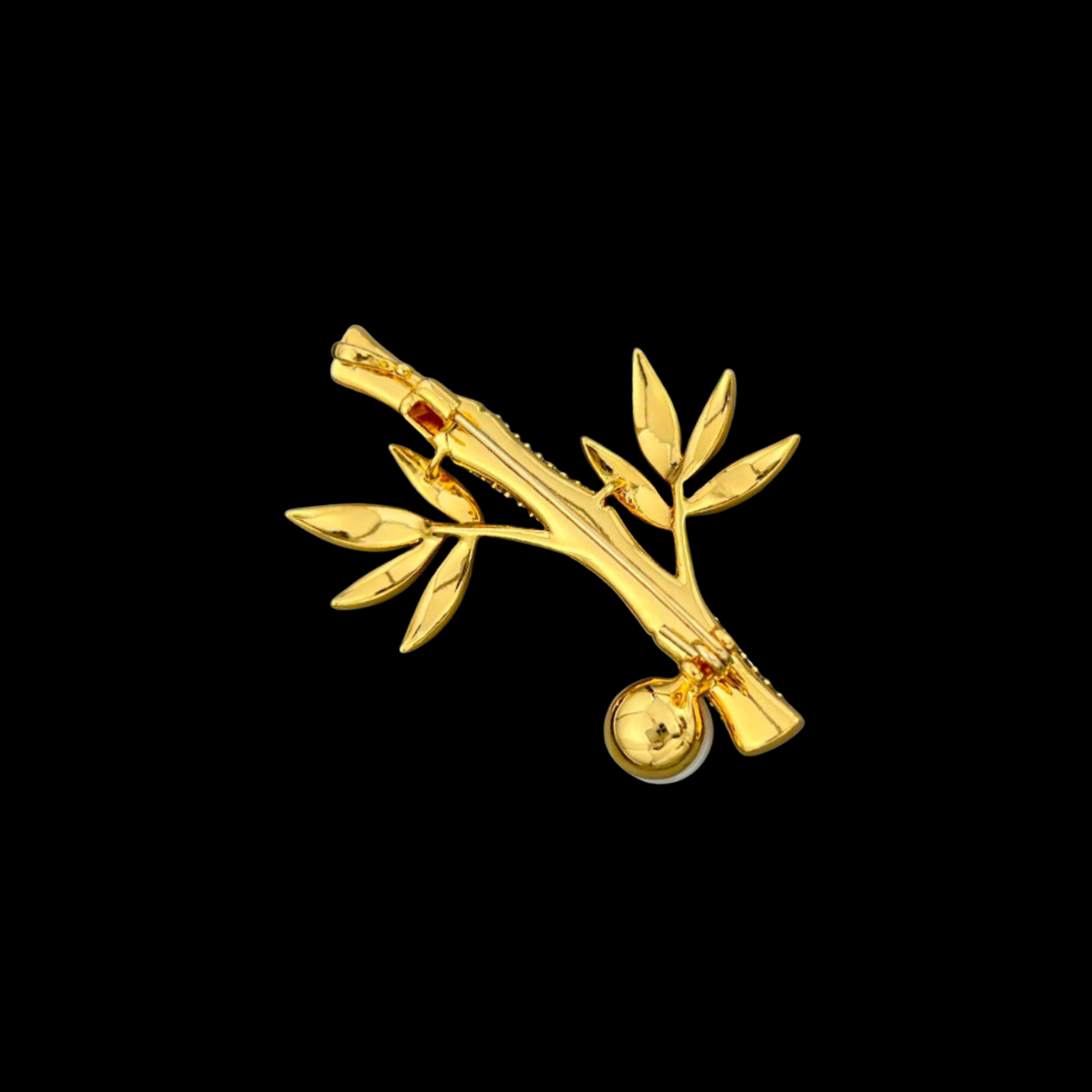 AVELIA Golden Bamboo Stem Brooch