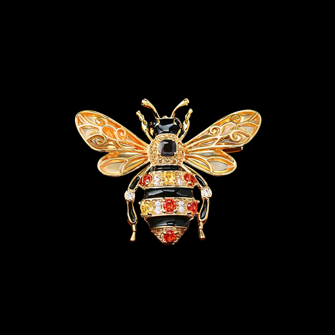 AVELIA Golden Honey Bee Brooch