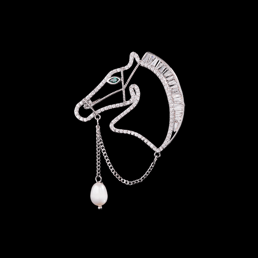 AVELIA Horse Head Brooch