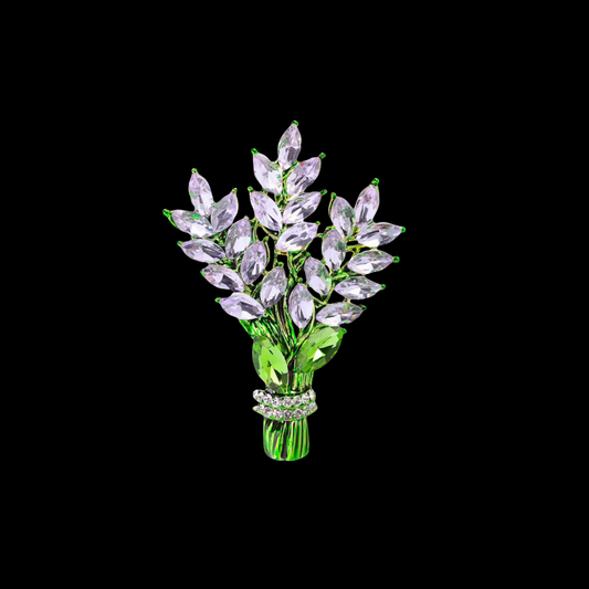 AVELIA Lavender Flower Brooch