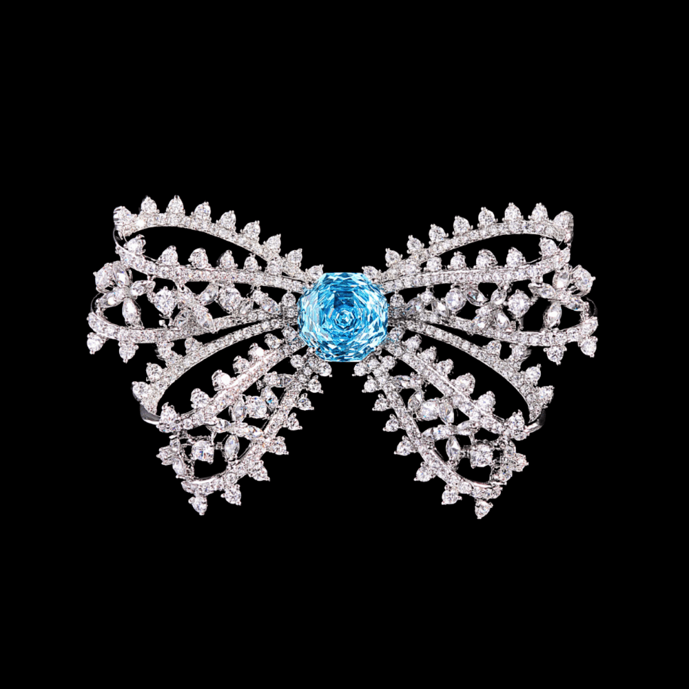 AVELIA Light Blue Bow Brooch
