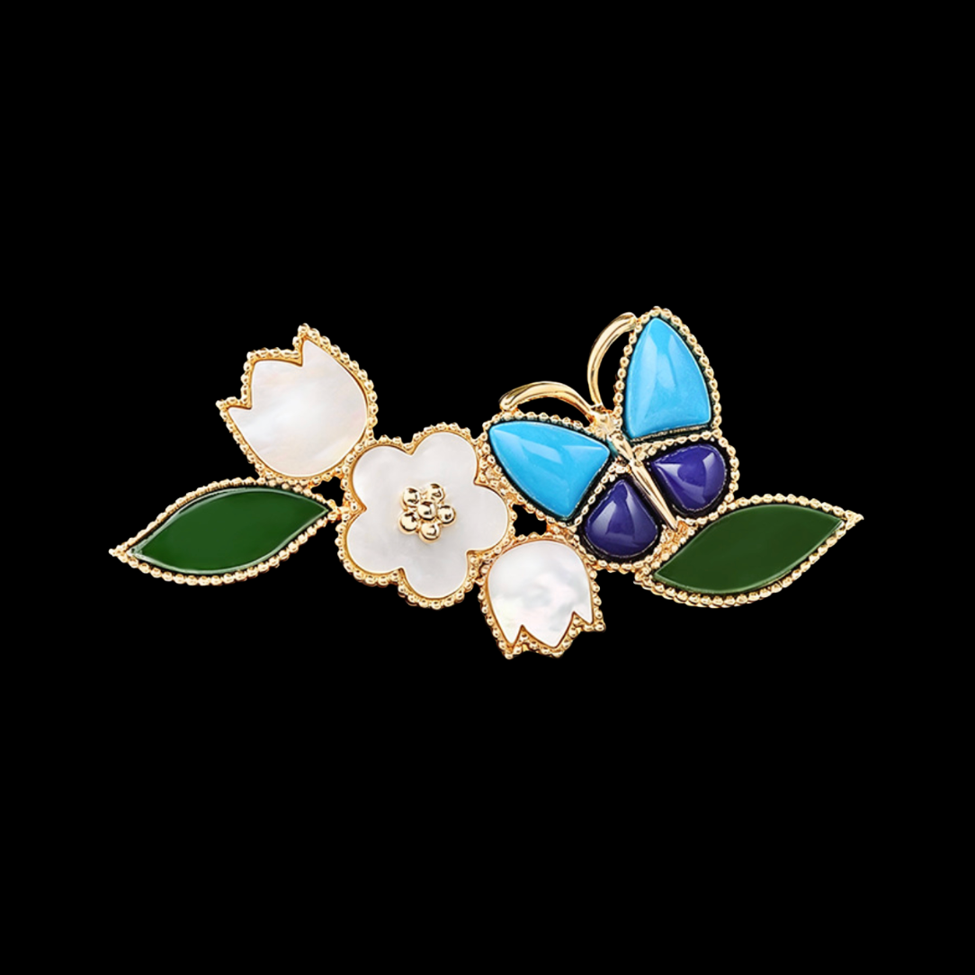 AVELIA Lucky Spring Butterfly Garden Brooch