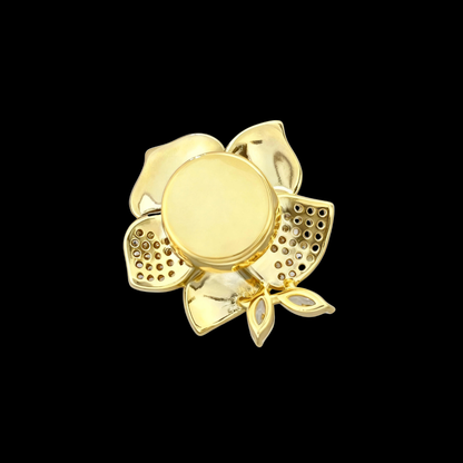 AVELIA Magnetic Mother of Pearl Camellia Flower Brooch