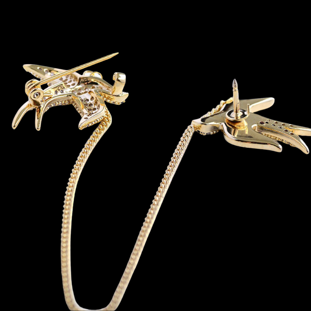 AVELIA Men​'s Swallow Chain Brooch