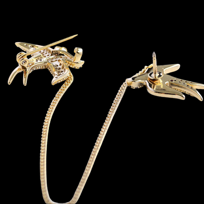 AVELIA Men​'s Swallow Chain Brooch