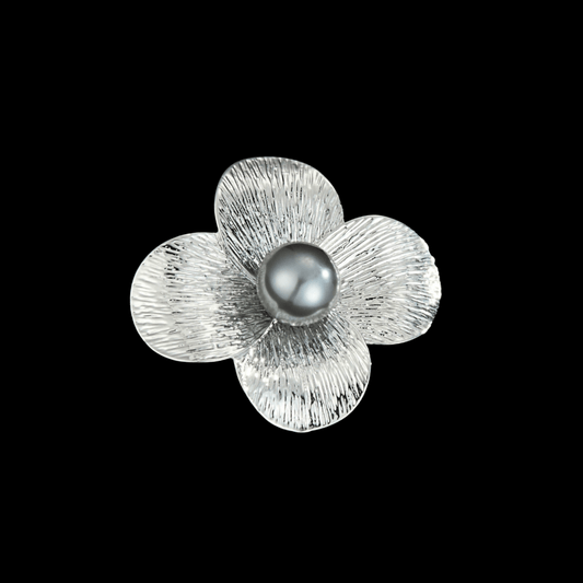 AVELIA Metal Flower Brooch