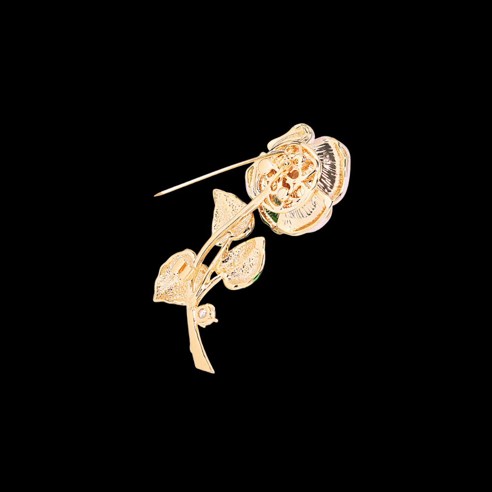 AVELIA Monet Enamel Rose Brooch​