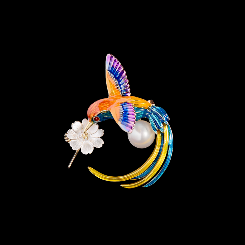 AVELIA Monet Hummingbird Brooch