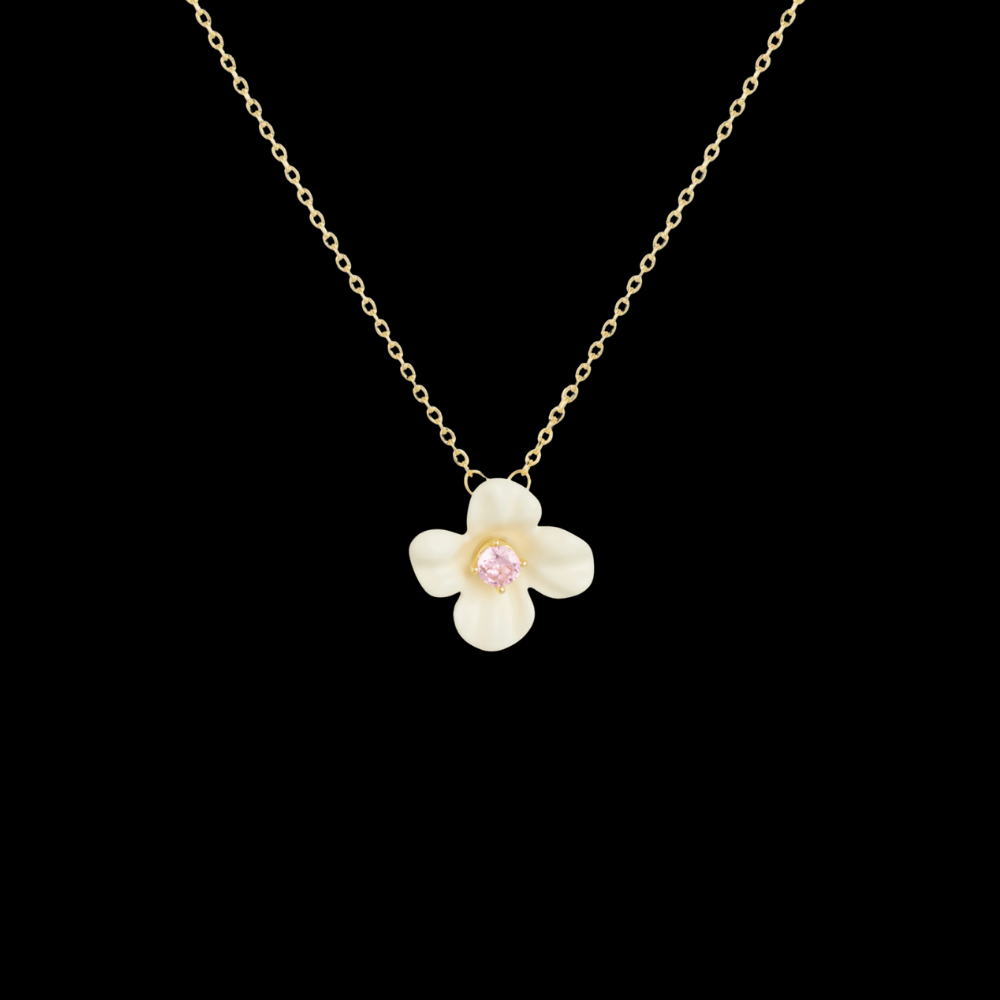 AVELIA Mother Of Pearl Clover Necklace​