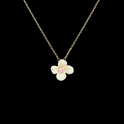 AVELIA Mother Of Pearl Clover Necklace​