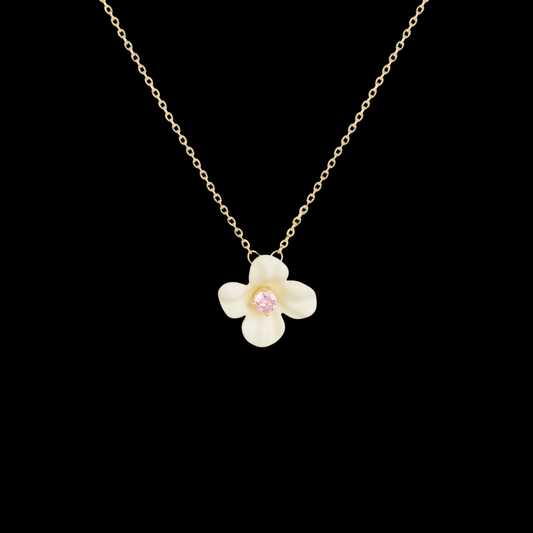 AVELIA Mother Of Pearl Clover Necklace​