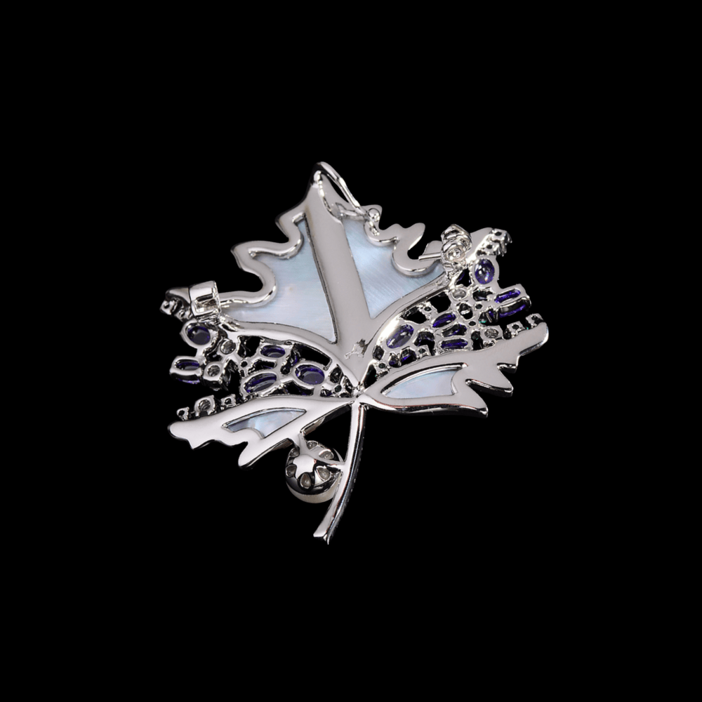 AVELIA Mother of Pearl Maple Leaf Brooch