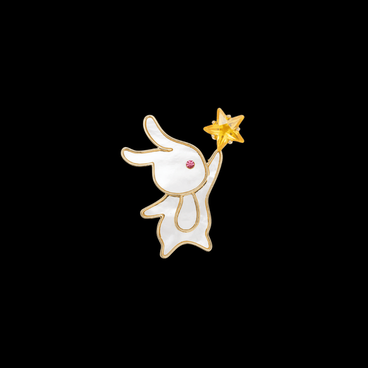 AVELIA Mother of Pearl Rabbit Brooch