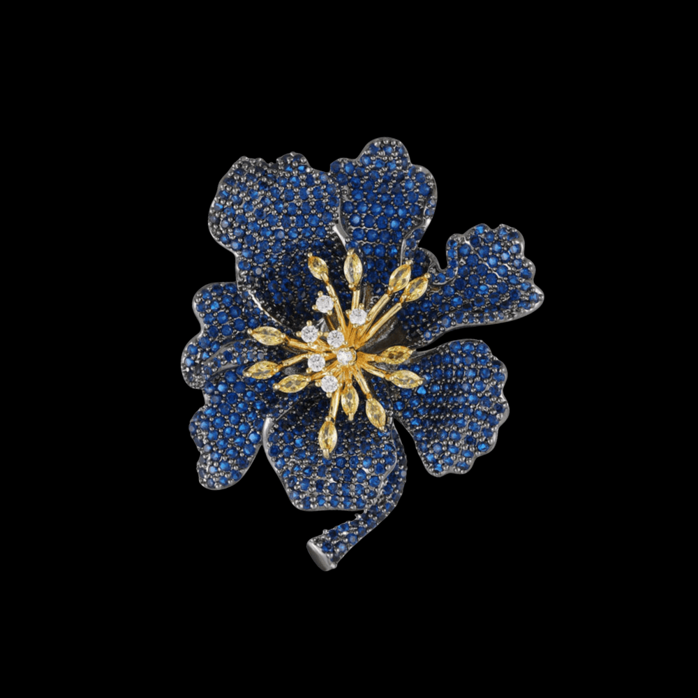 AVELIA Navy Blue Brooch