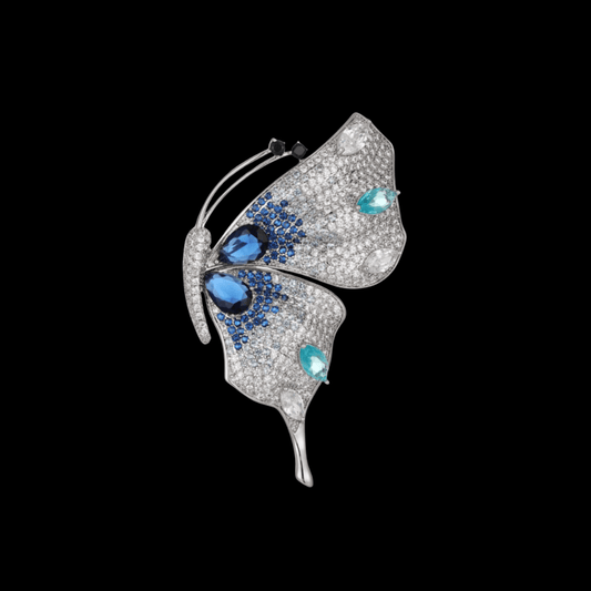 AVELIA Navy Blue Butterfly Brooch