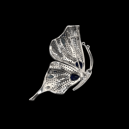 AVELIA Navy Blue Butterfly Brooch