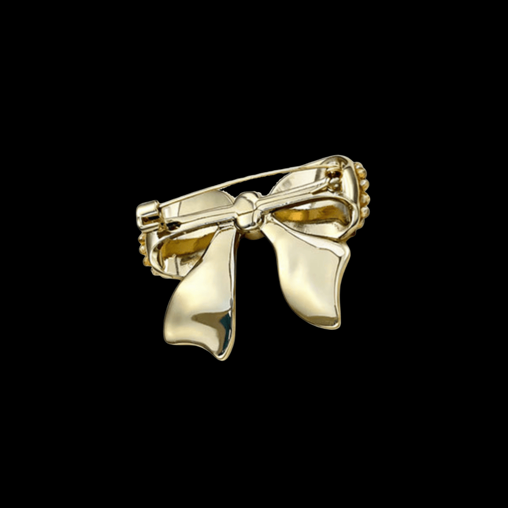 AVELIA Orange Crystal Bow Brooch