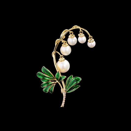 AVELIA Pearl Lily of Valley Brooch
