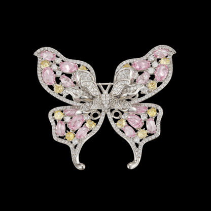 AVELIA Pink Butterfly Brooch