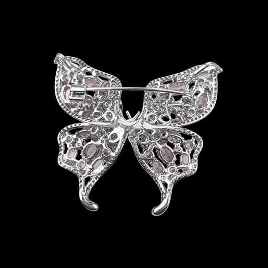 AVELIA Pink Butterfly Brooch
