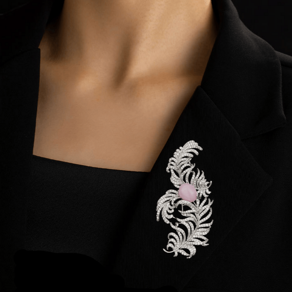 AVELIA Pink Rhinestone Brooch