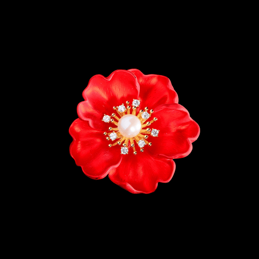 AVELIA Poppy Brooch
