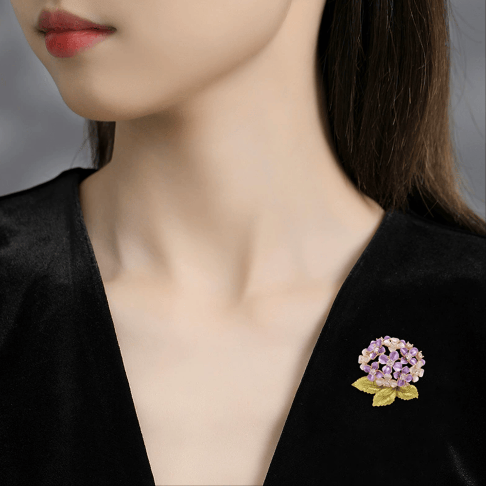AVELIA Porcelain Flower Brooch​